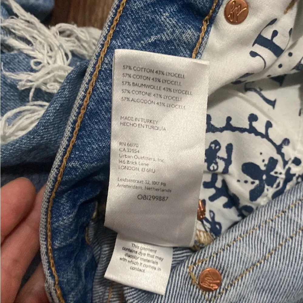 Free People Blue Ankle Cropped Jeans - Picture 6 of 7